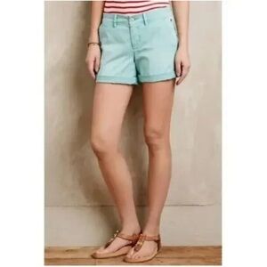 Pilcro and the Letterpress Chino Cotton Stretch Shorts Women’s Size